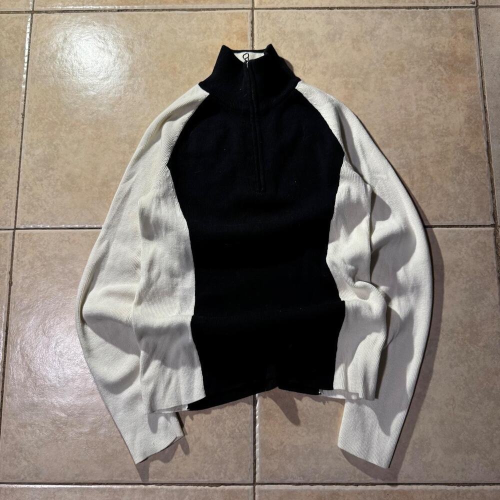 Vintage y2k polo ralph lauren quarter Zip Sweater Size M in Womens